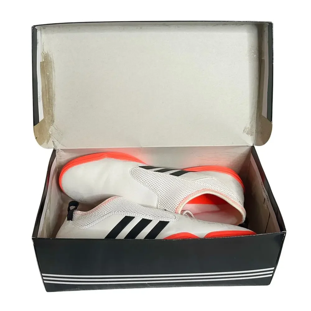 Adidas The Contestant Taekwondo Shoes Neon Orange White Size 11 Mens Slip On MMA